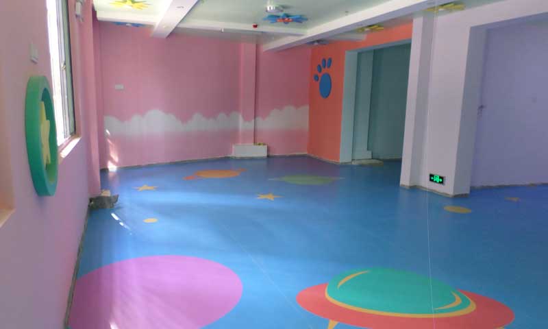 海南省海口市定制型幼兒園塑膠地板